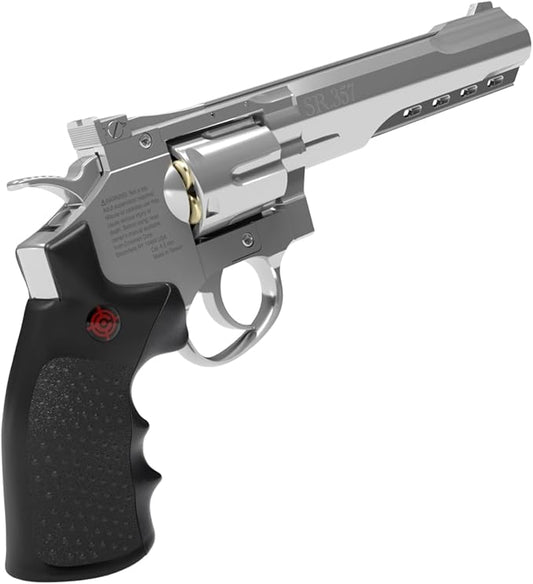 Long Boy Full Metal Shell Ejecting CO2 Pellet Revolver Air Pistol Crosman CRVL357 Pellet Gun