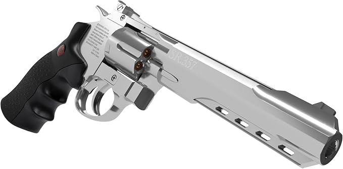 Long Boy Full Metal Shell Ejecting CO2 Pellet Revolver Air Pistol Crosman CRVL357 Pellet Gun