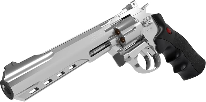 Long Boy Full Metal Shell Ejecting CO2 Pellet Revolver Air Pistol Crosman CRVL357 Pellet Gun