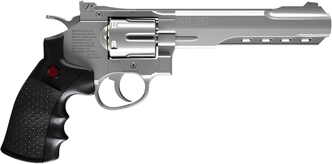 Long Boy Full Metal Shell Ejecting CO2 Pellet Revolver Air Pistol Crosman CRVL357 Pellet Gun