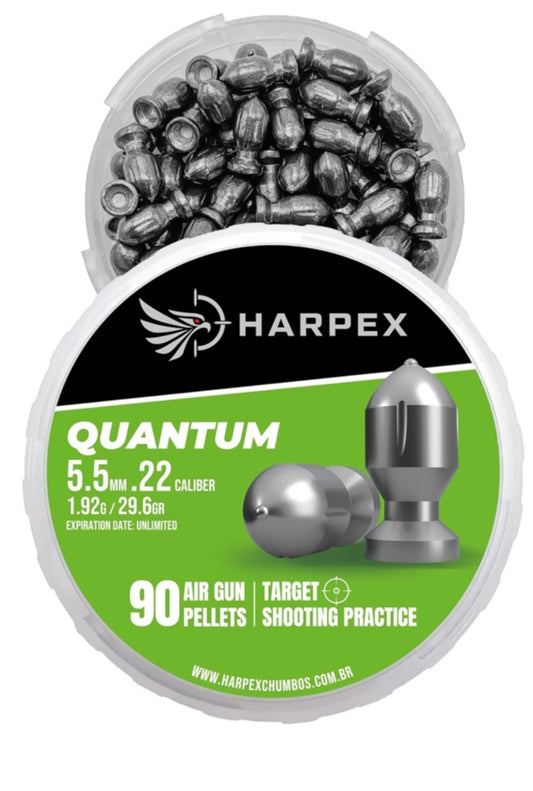 Harpex Quantum Airgun Hunting Slug Pellets .22 Caliber Domed / Pointed Tip Rocket Slugs 29.6Grains Harpex USA