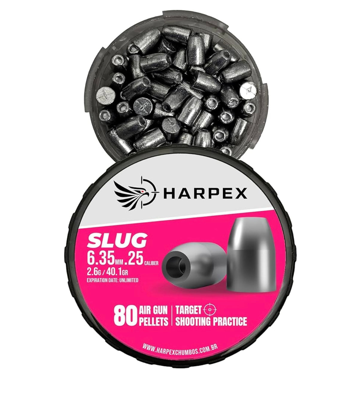 Harpex Aquiles .25 Cal Hollow Point Slugs for Hunting Airguns / Pellet Rifles Harpex USA