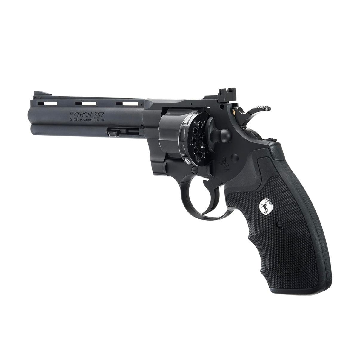 Umarex Colt 6" Python .357 - .177 Caliber Steel Pellet / BB Dual Ammo C02 Air Pistol, Black -