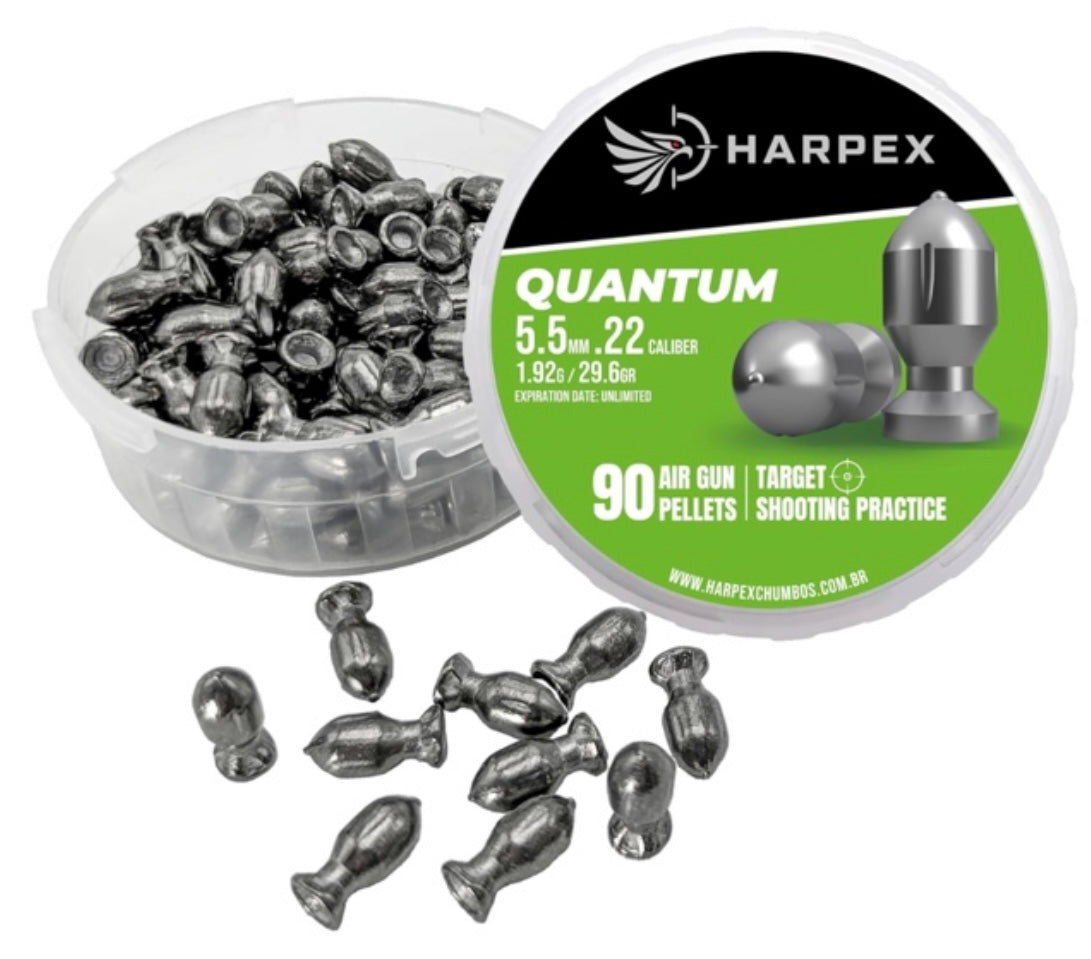 Harpex Quantum Airgun Hunting Slug Pellets .22 Caliber Domed / Pointed Tip Rocket Slugs 29.6Grains Harpex USA