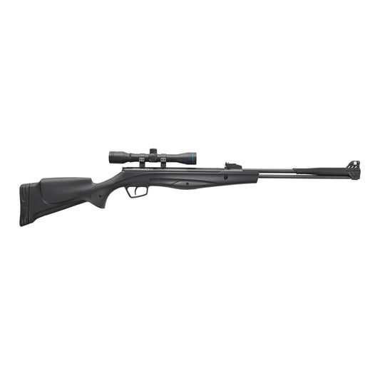 Stoeger S6000-E Combo - .22 Caliber Varmint Rifle Spring Piston - Black Synthetic with Fiber-Optic Sights & 4 x 32 Scope - Pest Control Pellet Sniper