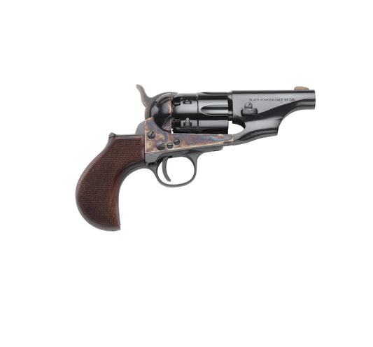 .44 Caliber Remington Pietta 1862  Snub Nose Pocket Revolver - 3" Barrel Steel Frame Black Powder Pistol - No FFL / Permit Required