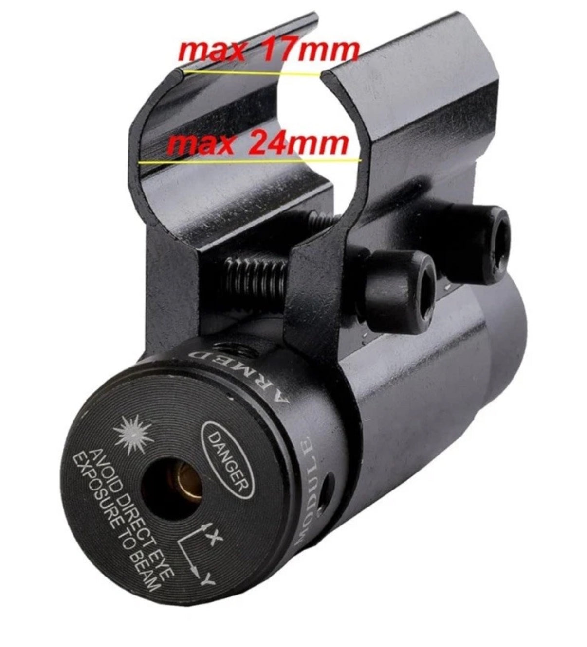 Rifle Barrel Clamp Laser - Low Profile Red Laser Sight for Rifles with Clamp Mount Low Profile Universal Fitment
