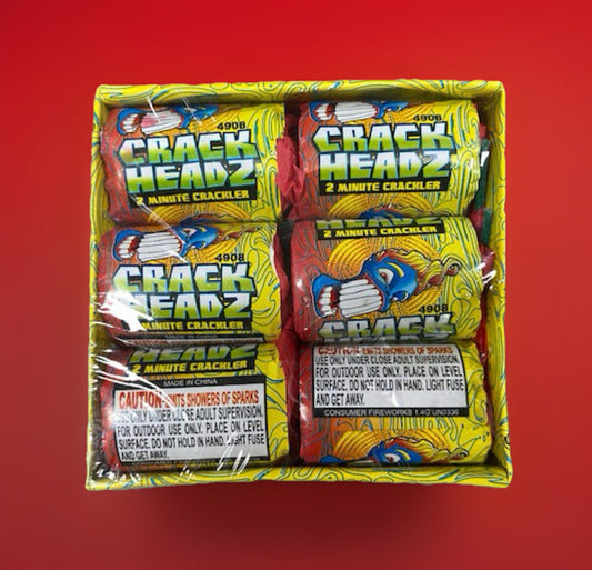Crack Headz - Fused Firecrackers Cracker Case Pack of 4 Boxes (6 Units / Box)