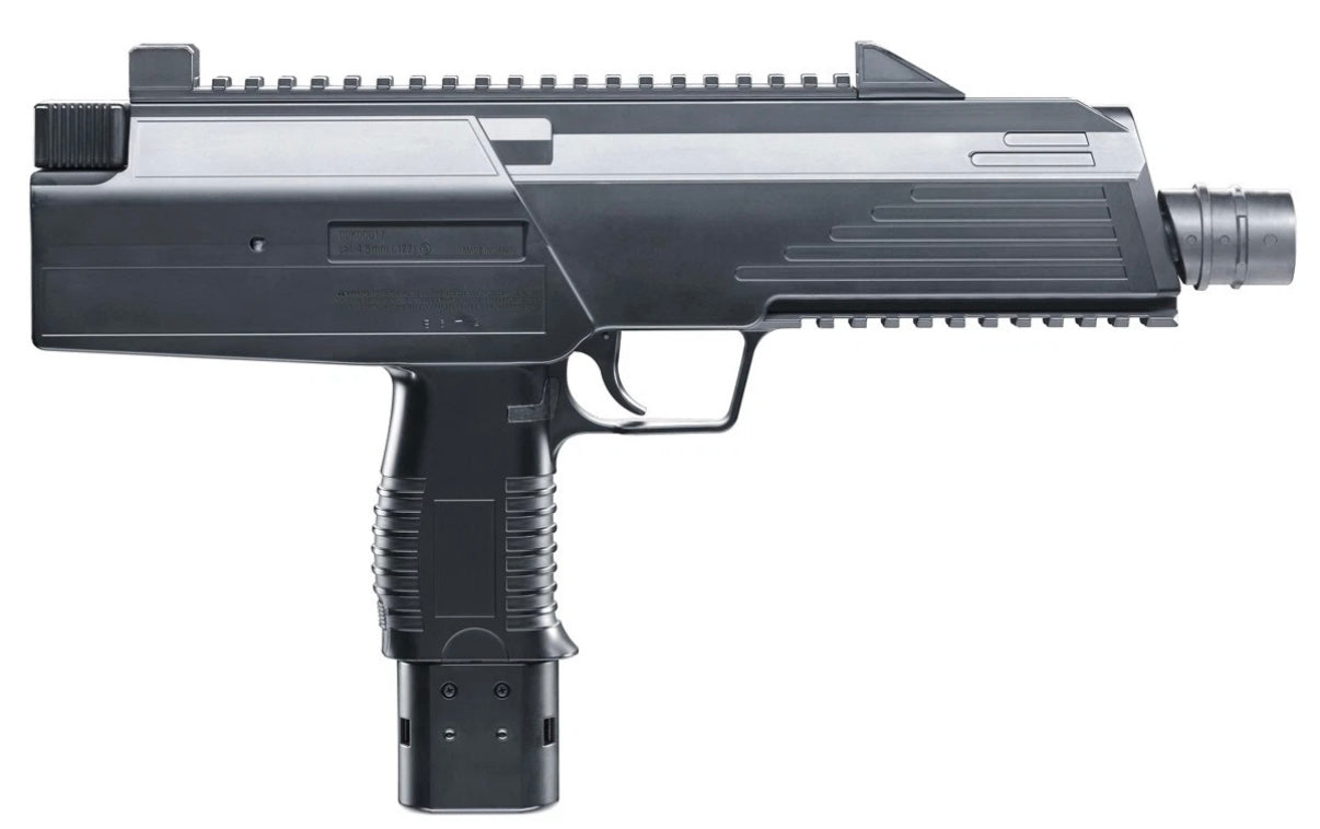 Umarex Steel Storm 6 Shot Burst /  Auto .177 CO2 SMG BB Air Gun Pistol / Dual Accessory Rail Mount