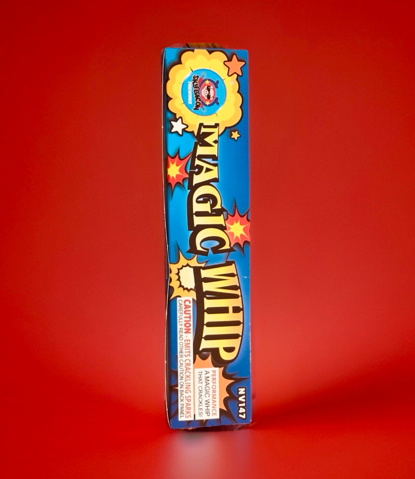 Magic Whip Crackle Strip - Strip Fuse Medium Noise Crackers Pack of 12 - Foot Long Strips