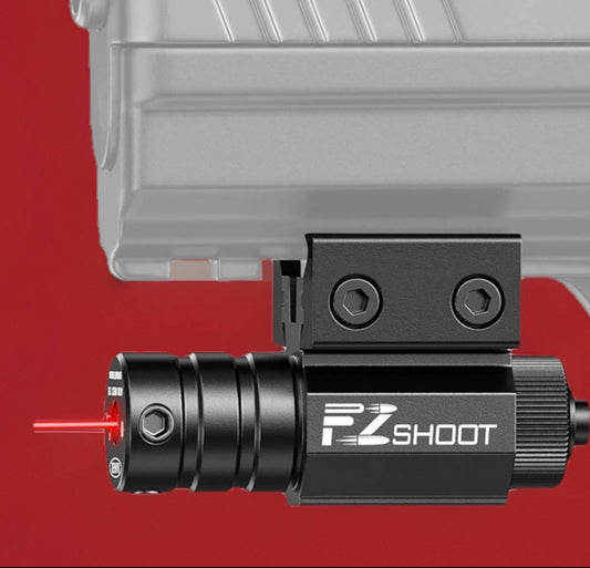 Compact Red Laser Sight with Picatinny Rail Mount - Small Low Profile - Adjustable - Universal Fitment