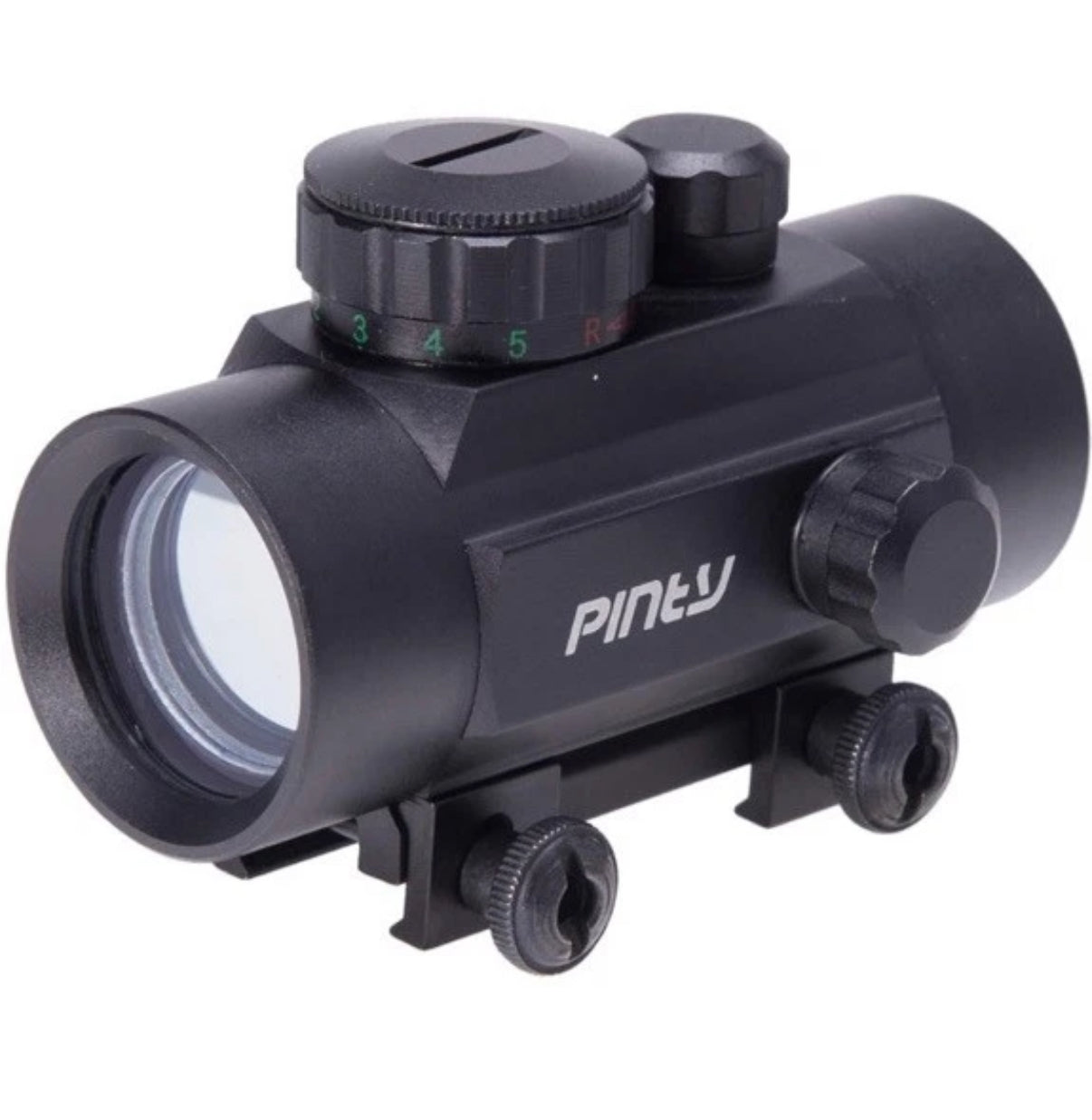 Pinty 30mm Adjustable Universal Red Dot or Green Sight / Scope 5 MOA With Flip Up Lens Cap