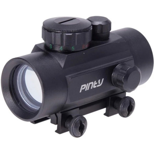 Pinty 30mm Adjustable Universal Red Dot or Green Sight / Scope 5 MOA With Flip Up Lens Cap