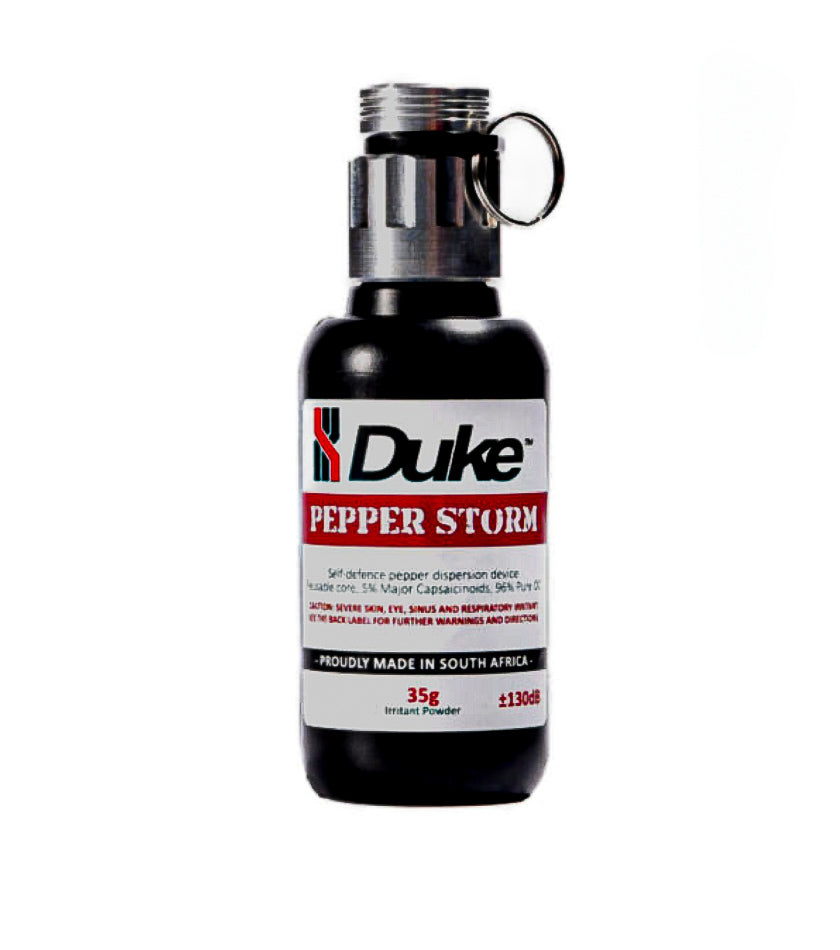 Pepper Storm Grenade - Non Lethal Irritant - Reusable - Pepper Spray / Stun Grenade / Emergency Self Defense Grenade LOUD 130db