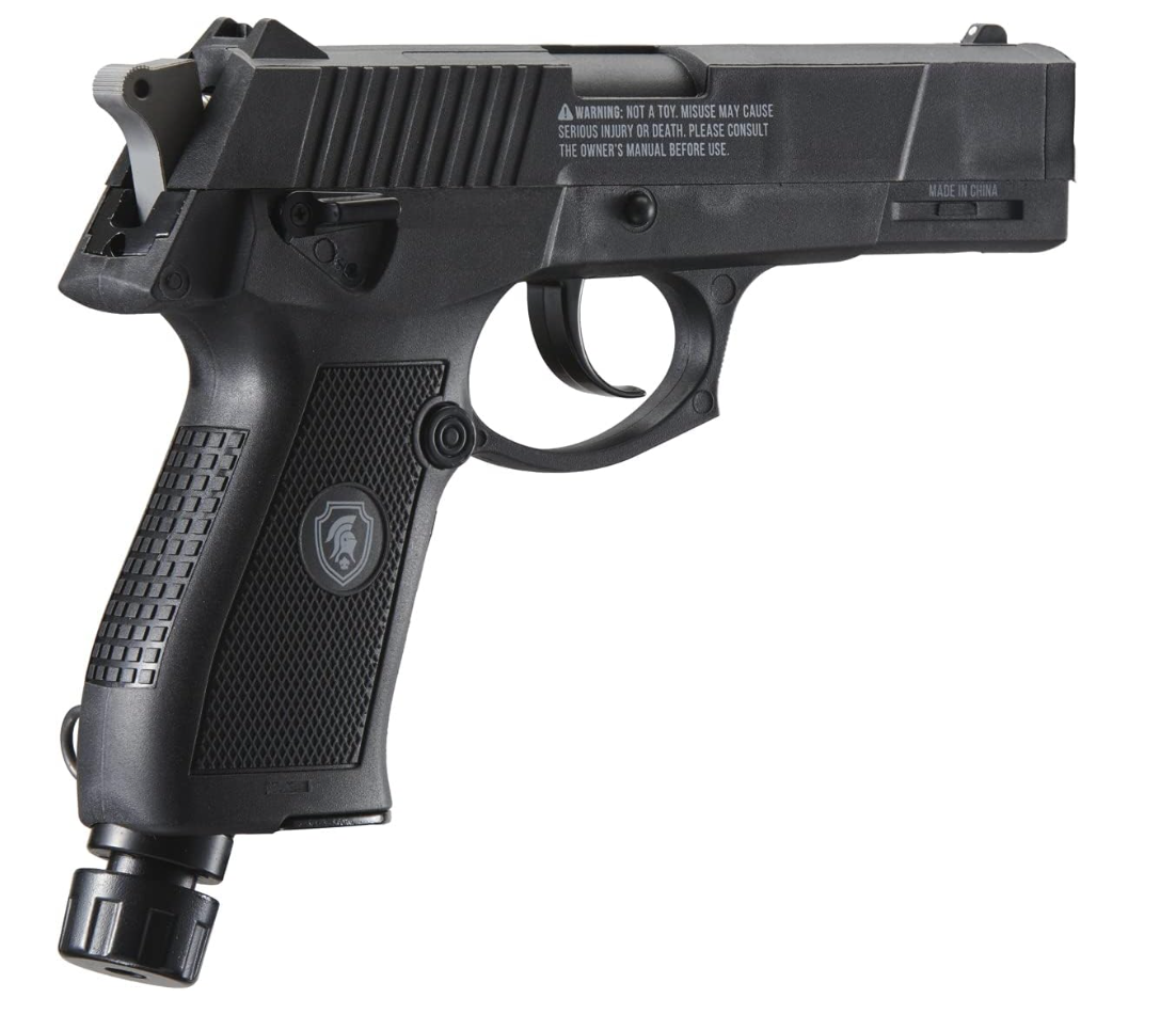 Scorpion .50 Cal Black Self Defense Kinetic Air Pistol / Pepper Pistol Less Lethal Airgun By Lancer International