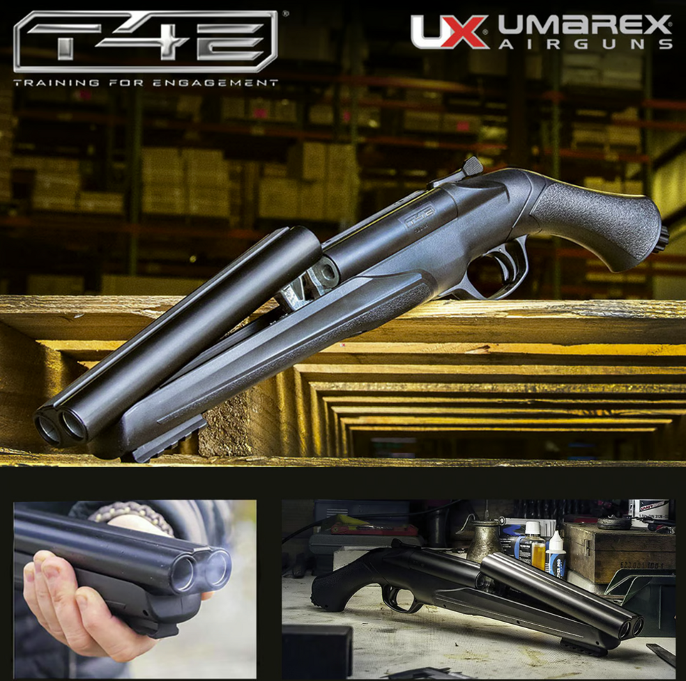 Umarex Double Barrel .68 Cal Shotgun - CO2 Powered Self Defense Airgun