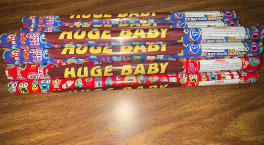 ROMAN CANDLE 1″ Diameter ( 5 – Shots) Pack of 4 - Airborne Fireworks Huge Baby Roman Candles Free Shipping