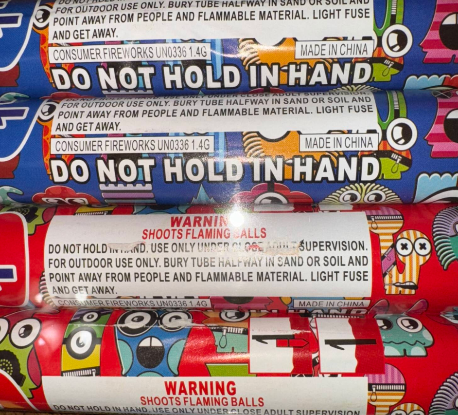 ROMAN CANDLE 1″ Diameter ( 5 – Shots) Pack of 4 - Airborne Fireworks Huge Baby Roman Candles Free Shipping