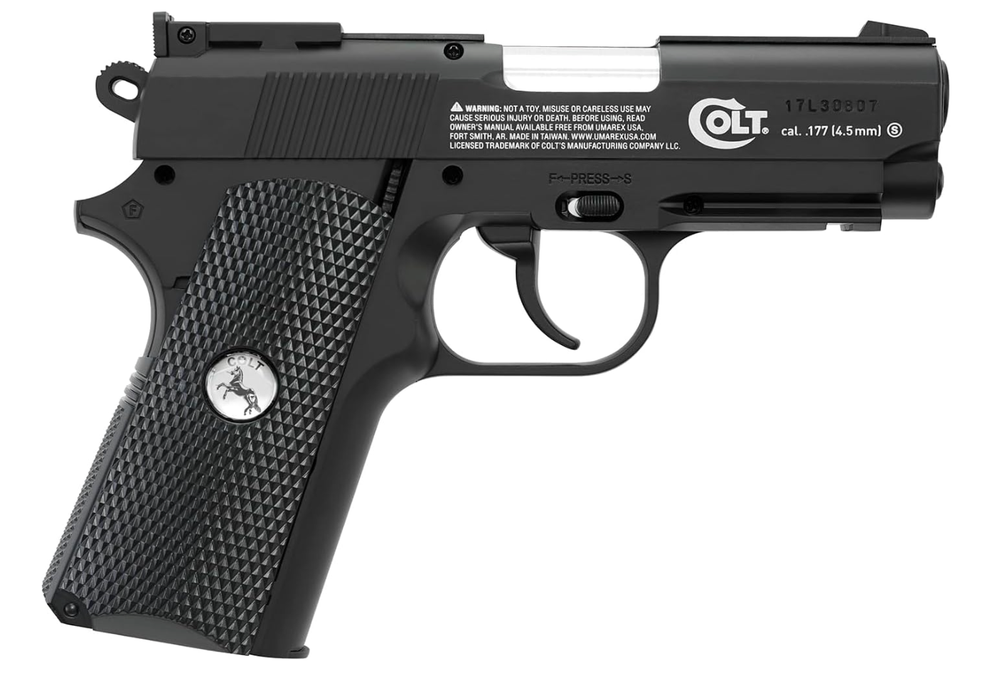 Umarex Colt 45 Semi Automatic Defender Metal Frame .177 Caliber BB Gun Air Pistol