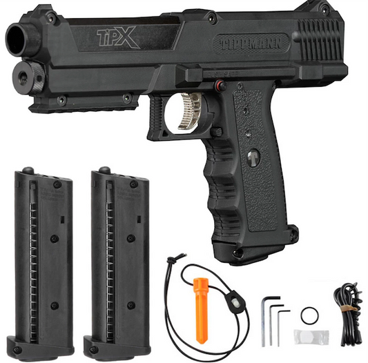 Tippmann TiPX .68 Caliber Paintball Pistol Co2 Magfeed Kit With Carry Case / Spare Mag