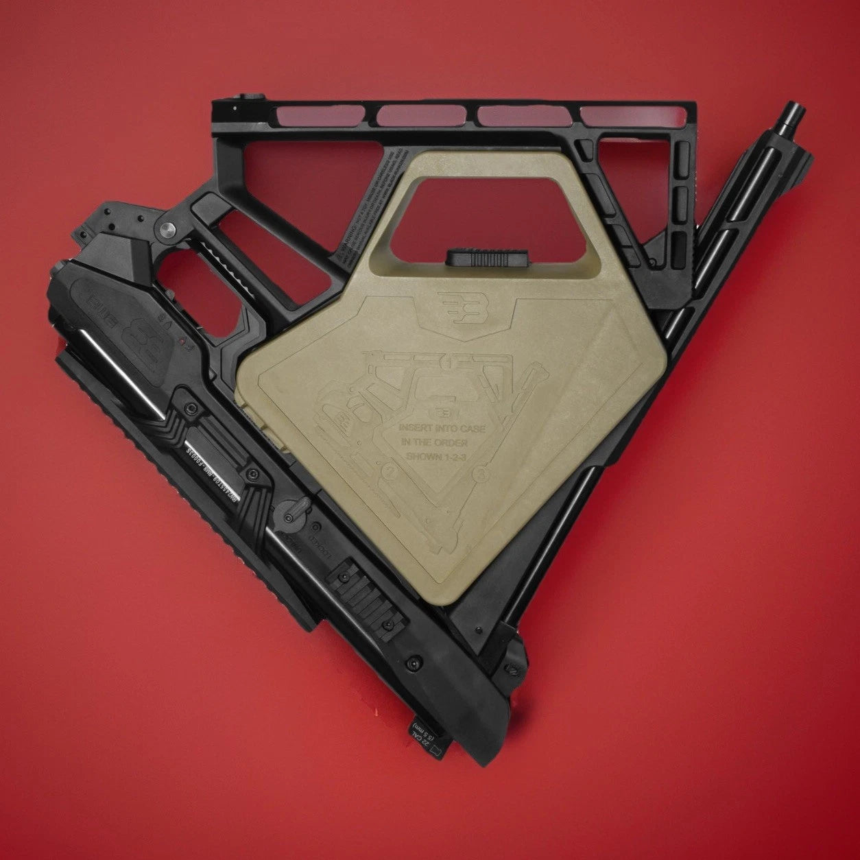 BM8 Swordfish .22 Cal Backpack Folding Pellet Gun - Air Rifle Carbine - Compact Break Barrel - No Co2 / No PCP