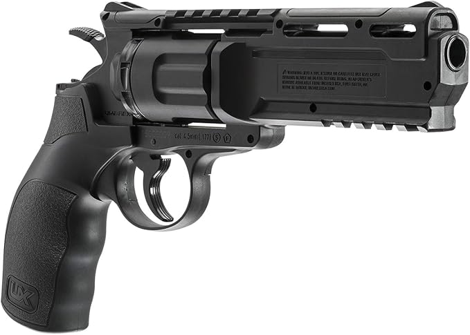 .177 Pellet Revolver Black Dual Ammo BB CO2 Airgun By Umarex USA International