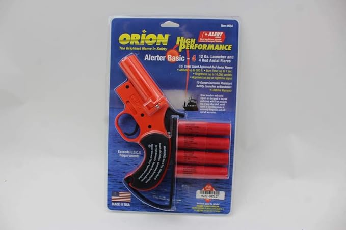 12 Gauge Flare Gun Orion Emergency Flare Pistol - Rounds Included