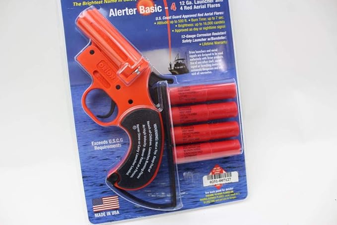 12 Gauge Flare Gun Orion Emergency Flare Pistol - Rounds Included