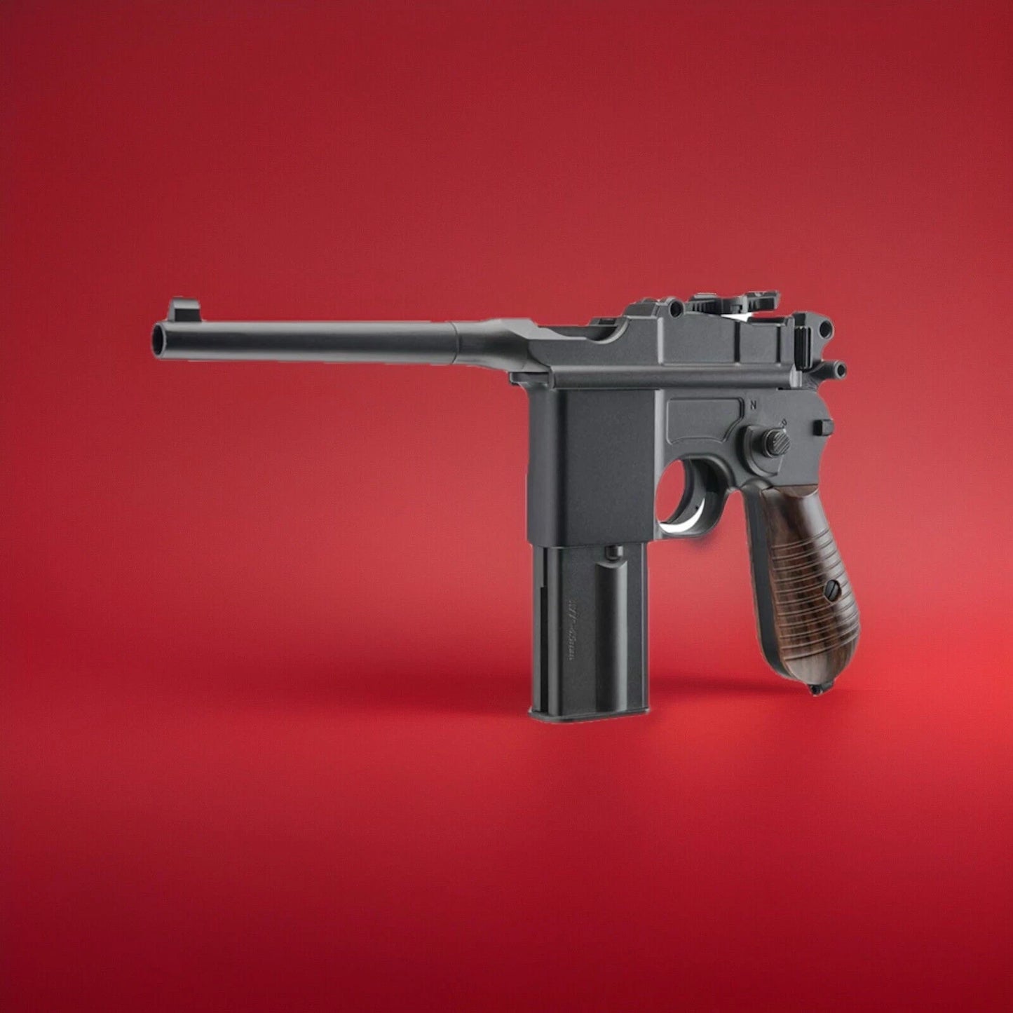Full Auto Mauser C96 Broomhandle Machine Pistol Co2 BB Gun Metal .177 Caliber 12g C02 Umarex Legends M712