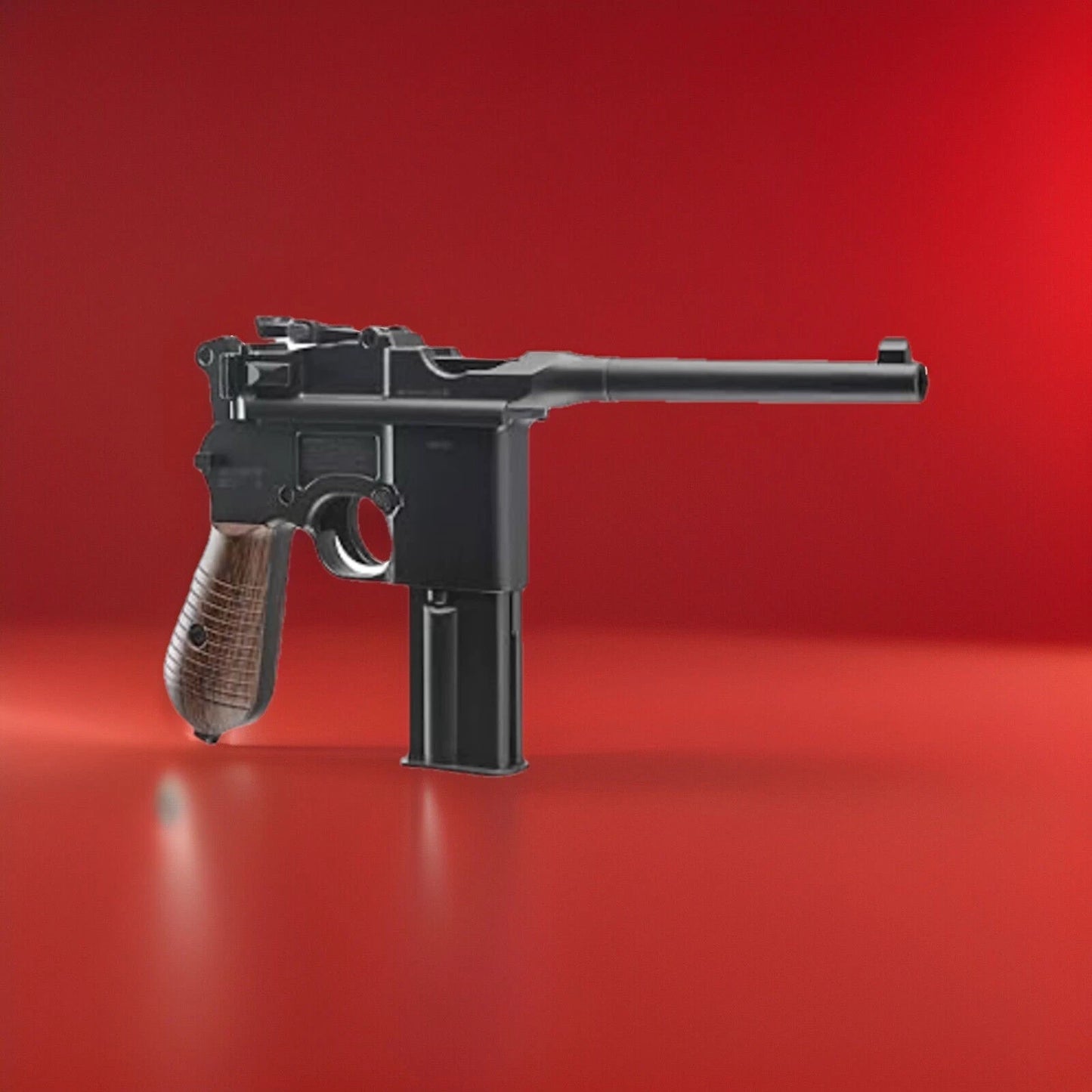 Full Auto Mauser C96 Broomhandle Machine Pistol Co2 BB Gun Metal .177 Caliber 12g C02 Umarex Legends M712