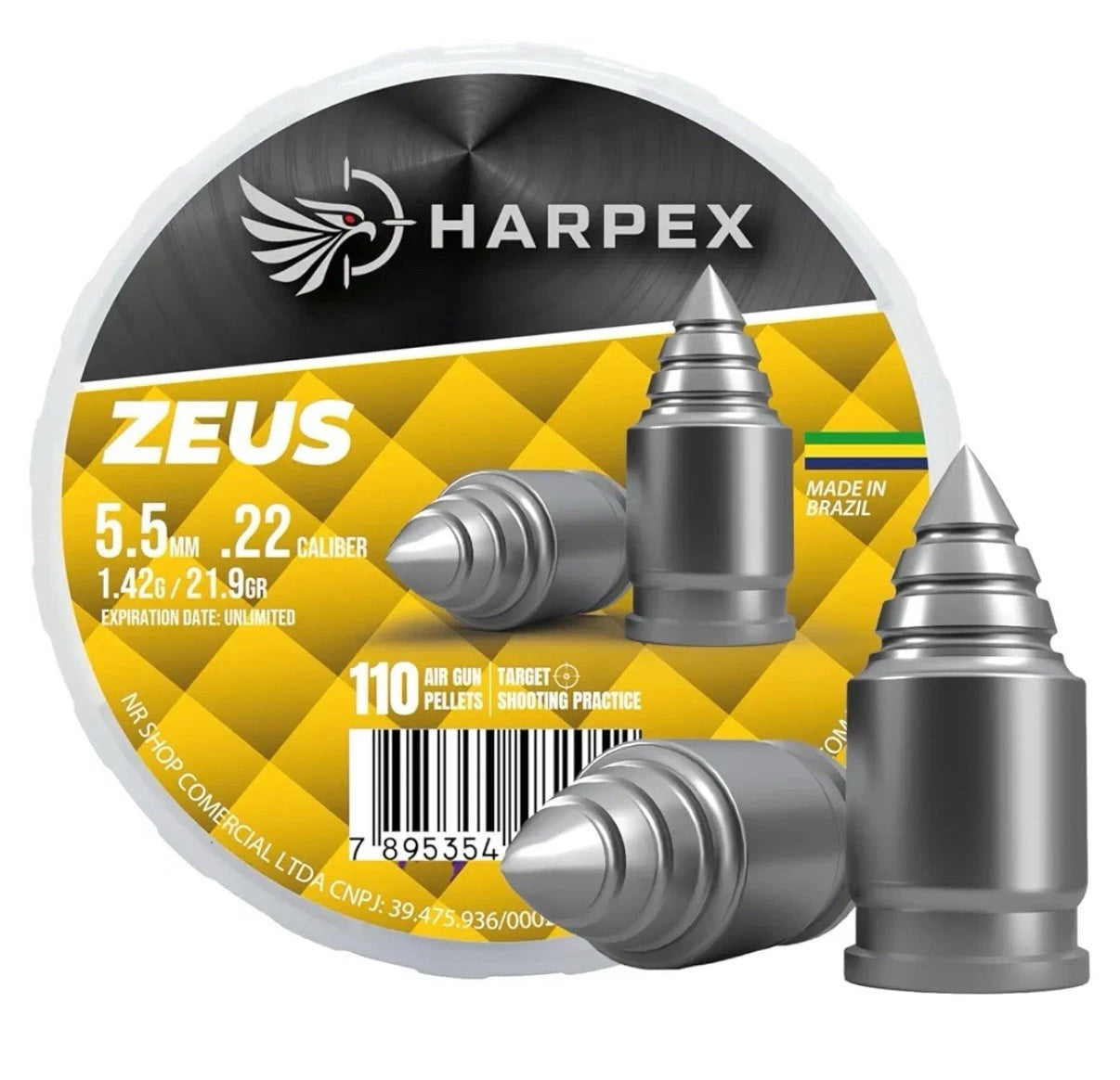 Harpex Aquiles / Quantum / Athena / Zues Slayer Pellets .22 Cal Hunting Airgun Slugs 4 Pack Variety Bundle Harpex USA