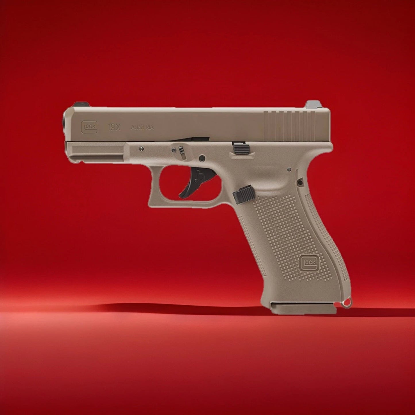 Desert Tan Glock 19 Gen 5 Metal .177 Caliber Air Pistol Co2 Semi Auto BB Airgun