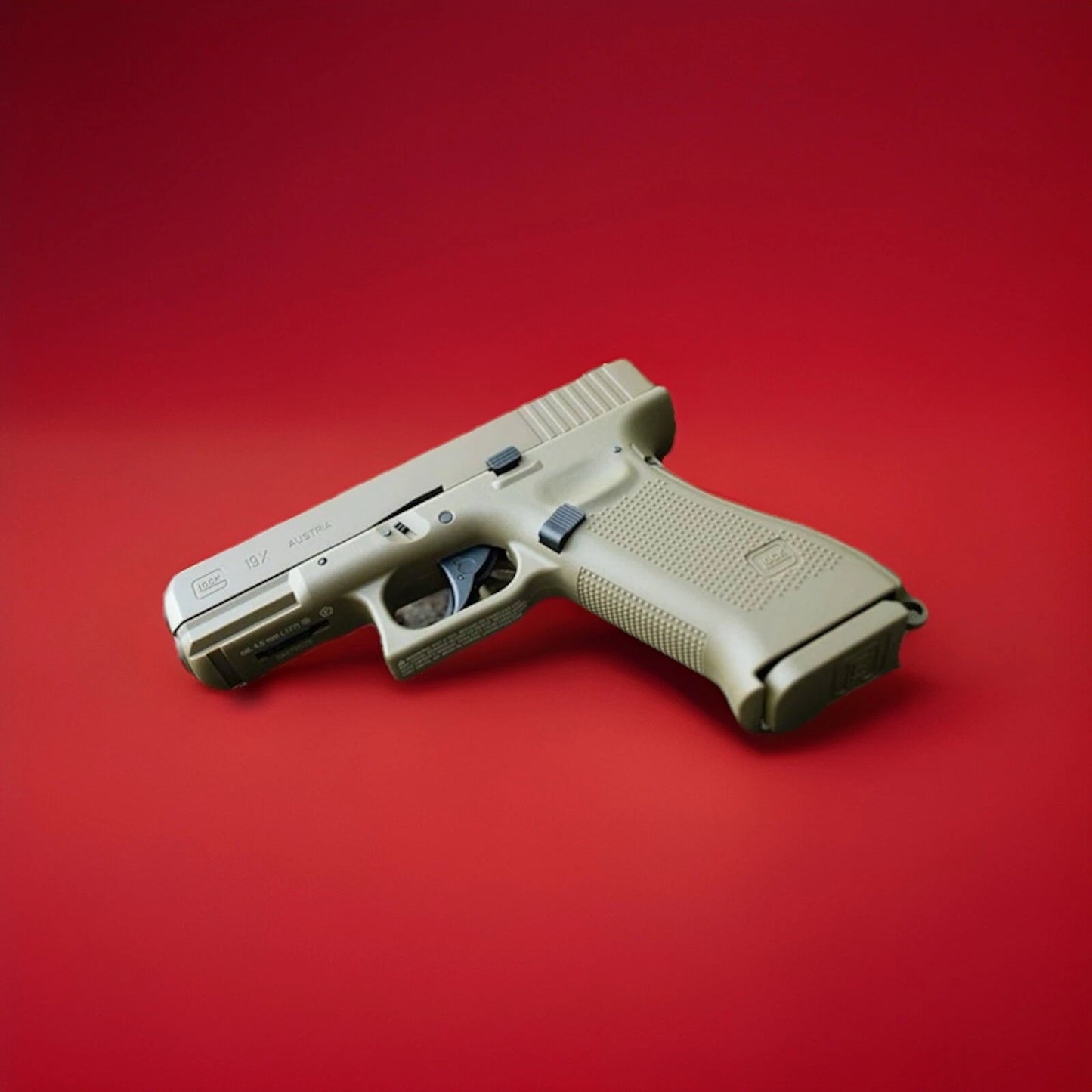 Desert Tan Glock 19 Gen 5 Metal .177 Caliber Air Pistol Co2 Semi Auto BB Airgun