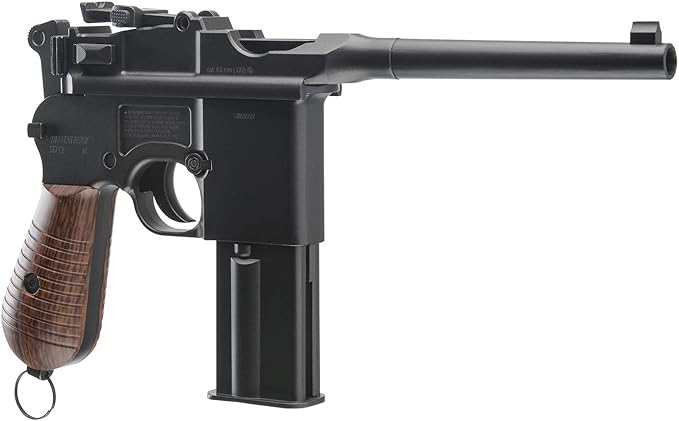 Full Auto Mauser C96 Broomhandle Machine Pistol Co2 BB Gun Metal .177 Caliber 12g C02 Umarex Legends M712